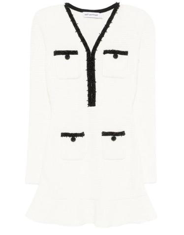 [명품] 셀프 포트레이트 숏 원피스 RS25087SWHITE DOM