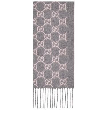 [명품] 26FW 구찌 GG 캐시미어 스카프 812317 3GAC0 1672 GREY PINK DOM