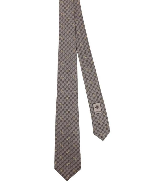 구찌 [명품] 26FW 구찌 넥타이 744379 4E217 9565 BROWN CAMEL DOM 착용컷