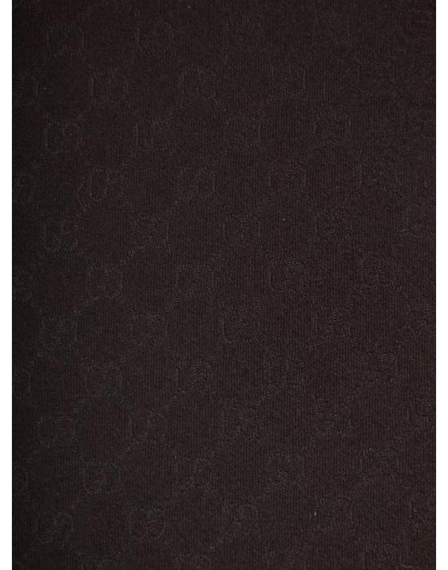 구찌 [명품] 26FW 구찌 GG 패턴 실크 타이 456520 4B002 1000 BLACK DOM 착용컷