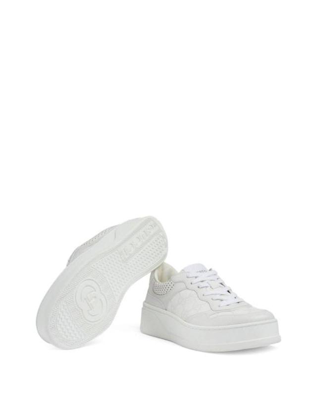 구찌 26SS 구찌 여성 패널 레이스업 스니커즈 700775AACV29048 WHITE BPG 착용컷