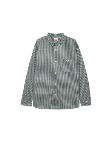 단톤 남성 체크 워크셔츠 그린 DT-B0398-OWGC