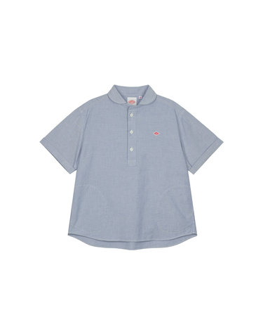 단톤 여성 라운드 칼라 풀오버 셔츠 블루 DT-B0283-BL