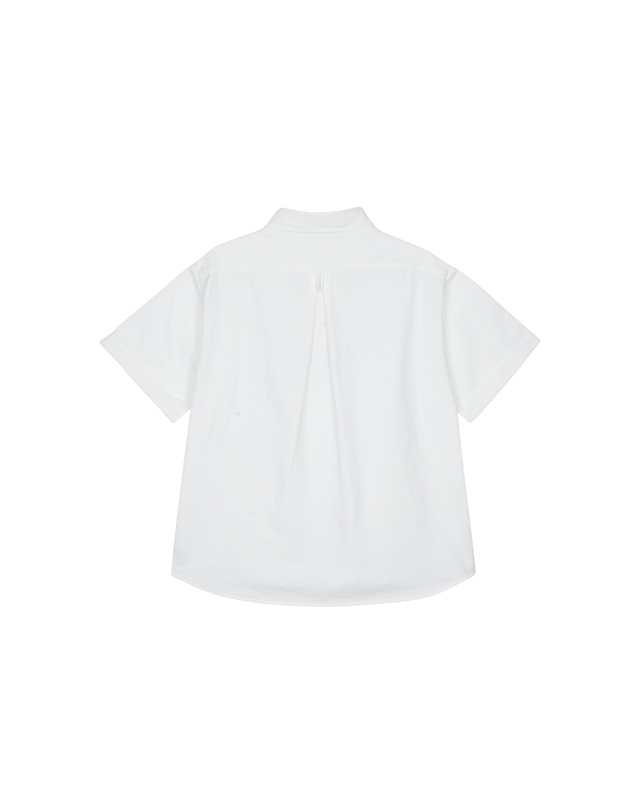 단톤 단톤 여성 라운드 칼라 풀오버 셔츠 화이트 DT-B0283-WH 흰색 착용컷