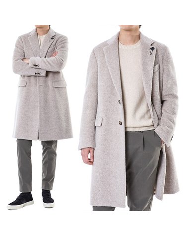 라르디니 부토니에 클래식 알파카 울 믹스 롱코트 베이지/IV23698E IVC63067 220