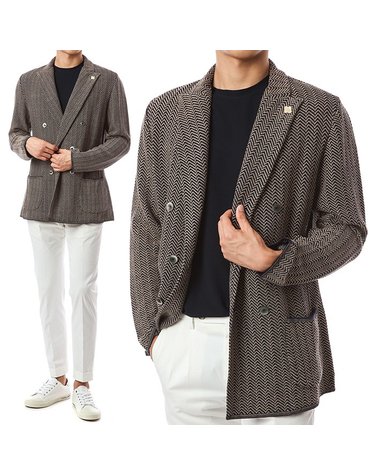 라르디니 부토니에 헤링본자켓/EILJM57 EL54008 850BE