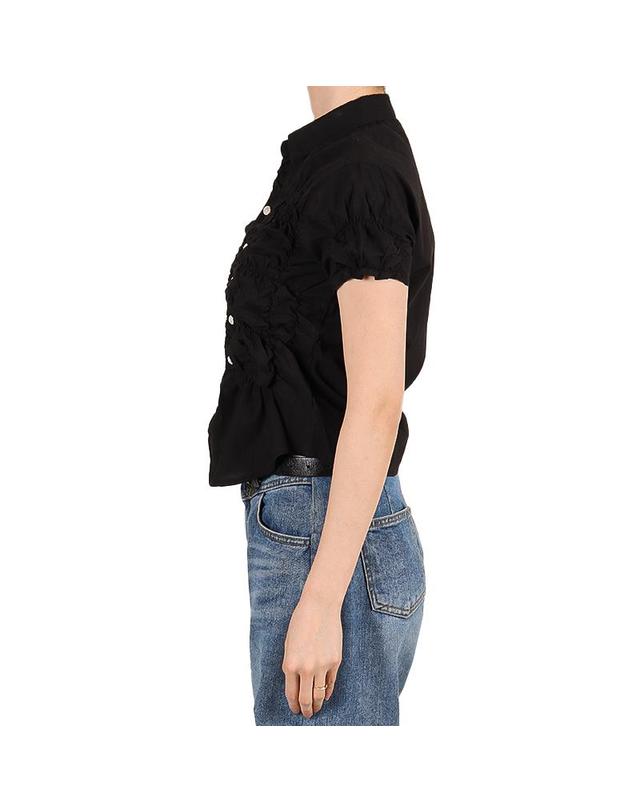 기마구아스 기마구아스 26SS 여성 론 셔츠 블랙 RWS2527146 01 착용컷