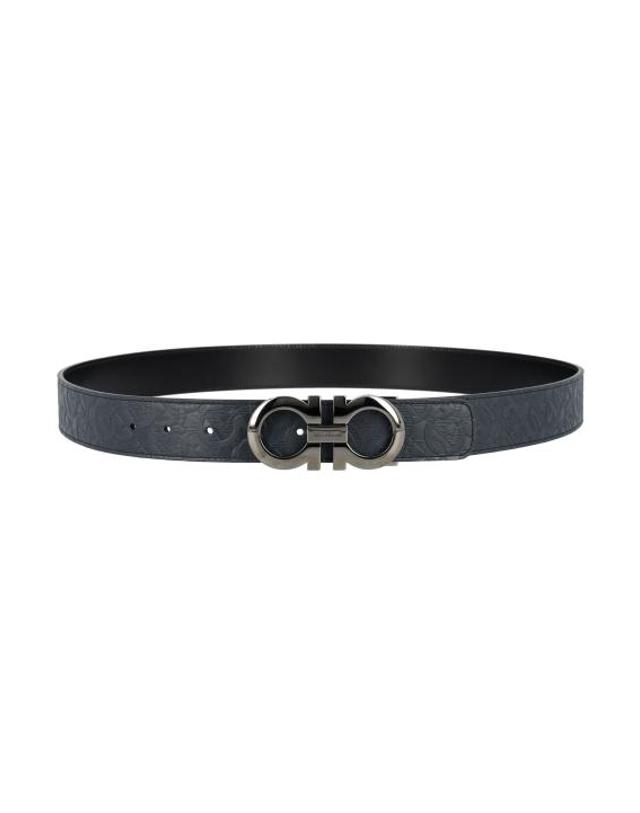 페라가모 [명품] 26FW 살바토레 페라가모 간치니 레더 벨트 675542 735830 NAVY DOM 착용컷