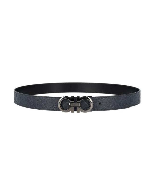 페라가모 [명품] 26FW 살바토레 페라가모 간치니 레더 벨트 675542 735830 NAVY DOM 착용컷