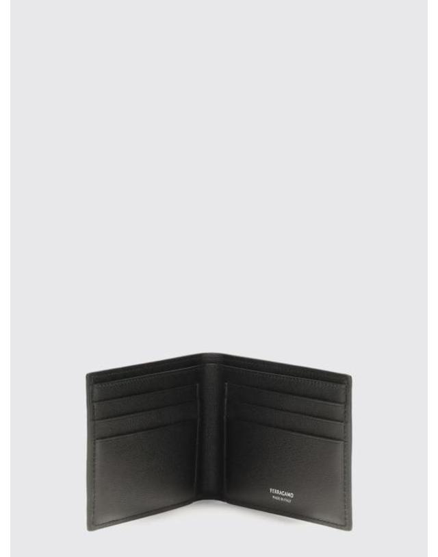 페라가모 [명품] 26FW 살바토레 페라가모 모노그램 월렛 661565 780059 BLACK DOM 착용컷