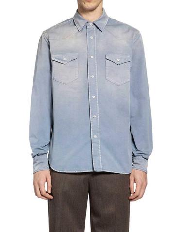 [명품] 26SS 프라다 데님 셔츠 GEC115 18PF F0E1Y BLUE GRAY DOM