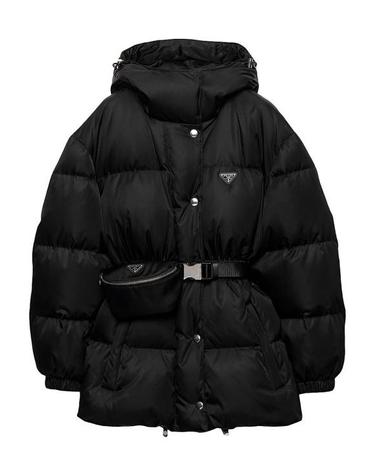 [명품] 26FW 프라다 리나일론 벨티드 파우치 다운 재킷 29X966 1WQ8 F0002 BLACK DOM