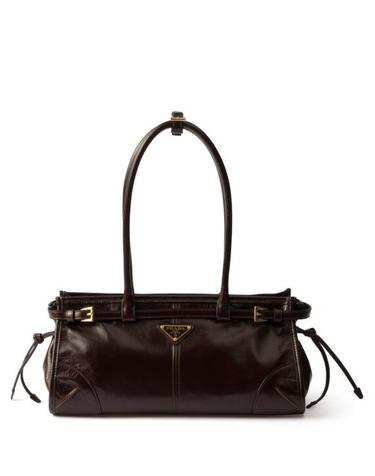 [명품] 26FW 프라다 보니 미디움 스웨이드 핸드백 1BA426 2CYR F01D6 DARK BROWN DOM