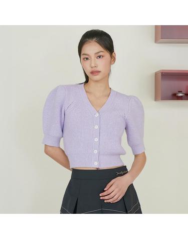 [에고이스트] [BLUE LABEL] 진주 믹스 하찌 V넥 볼륨 가디건 (ER1KG260-T)