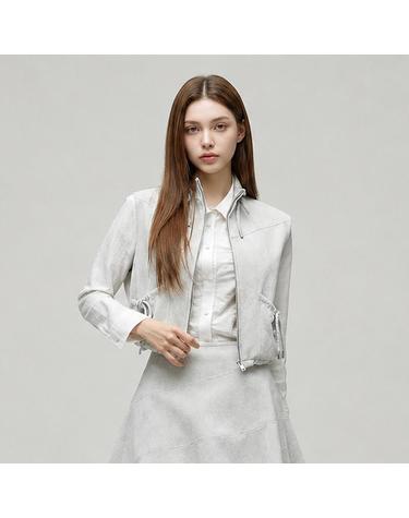 [에고이스트] 페이크 레더 하이넥 베스트 (ES1FV260-T)