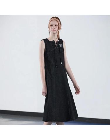 [에고이스트] [BLUE LABEL] 레이스업 데님 원피스 (ER3ODO01-T)