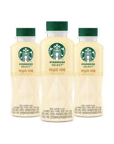 [보리보리] 스타벅스 셀렉트 바닐라 라떼 300ml 6펫