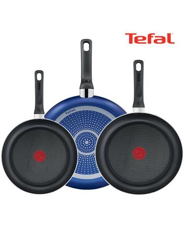 [테팔] 팬&냄비 PTFE 미드나잇 블루 3종세트 (프라이팬 20cm+24cm+28cm)