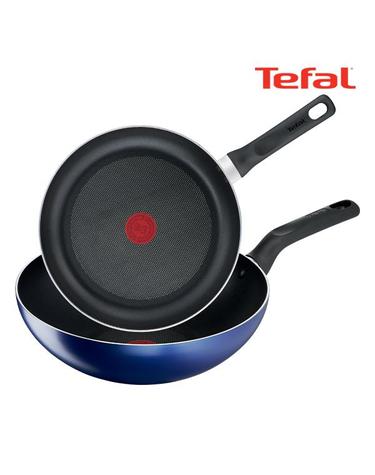 [테팔] 팬&냄비 PTFE 미드나잇 블루 2종세트 (프라이팬 26cm+볶음팬 28cm)