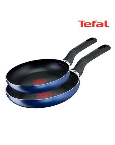 [테팔] 팬&냄비 PTFE 미드나잇 블루 2종세트 (프라이팬 24cm+28cm)
