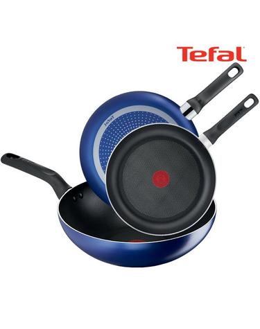 [테팔] 팬&냄비 PTFE 미드나잇 블루 3종세트 (프라이팬 26cm+28cm+볶음팬 28cm)