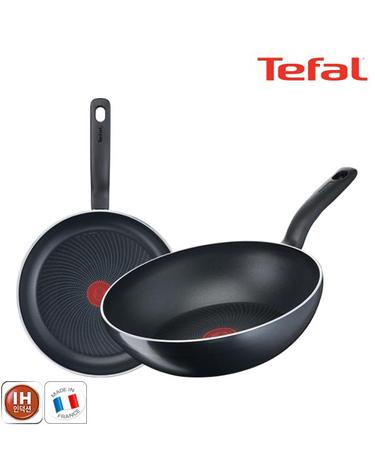[테팔] 팬&냄비 인덕션 스타트이지 2종세트 (프라이팬 24cm+볶음팬 28cm)