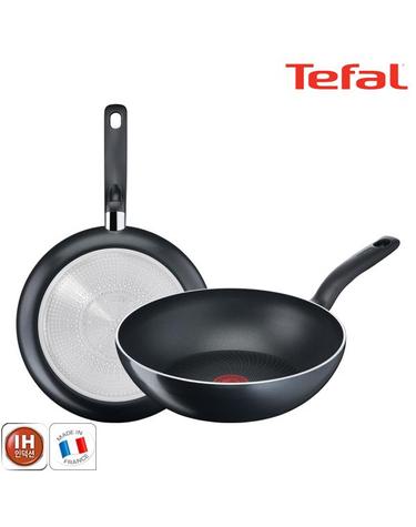 [테팔] 팬&냄비 인덕션 스타트이지 2종세트 (프라이팬 28cm+볶음팬 28cm)