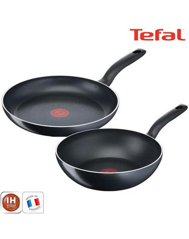 [테팔] 팬&냄비 인덕션 스타트이지 2종세트 (프라이팬 30cm+볶음팬 28cm)