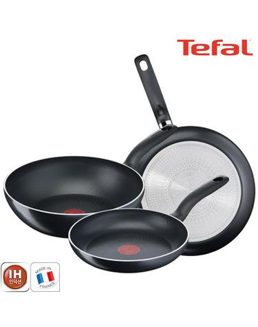 [테팔] 팬&냄비 인덕션 스타트이지 3종세트 (프라이팬 24cm+28cm+볶음팬 28cm)
