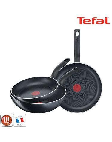 [테팔] 팬&냄비 인덕션 스타트이지 3종세트 (프라이팬 24cm+30cm+볶음팬 28cm)