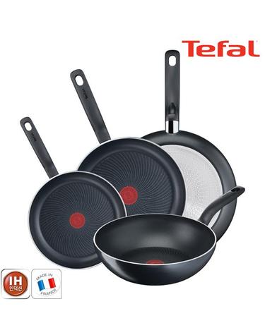 [테팔] 팬&냄비 인덕션 스타트이지 4종세트 (프라이팬 24cm+30cm+32cm+볶음팬 28cm)