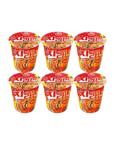 [보리보리]  진라면 작은컵 매운맛 65g 6개
