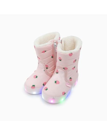 [보리보리] 딸기밀크LED털부츠