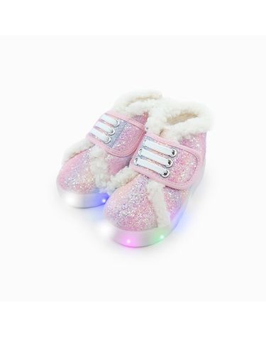 [보리보리] 폼폼코튼캔디LED털운동화