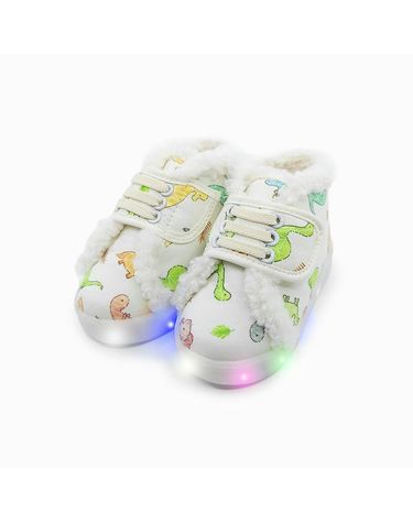 [보리보리] 큐티사우르스LED털운동화