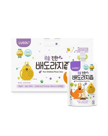 [보리보리] 진한 배도라지즙 선물박스 20포