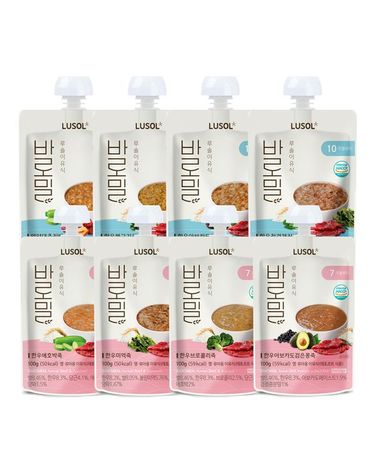 [보리보리] 짜먹는 이유식 실온이유식 바로밀 7개월/10개월 8종 파우치형