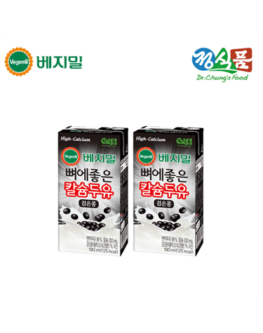 [보리보리]  뼈에좋은 칼슘 두유 검은콩 190mlx64팩