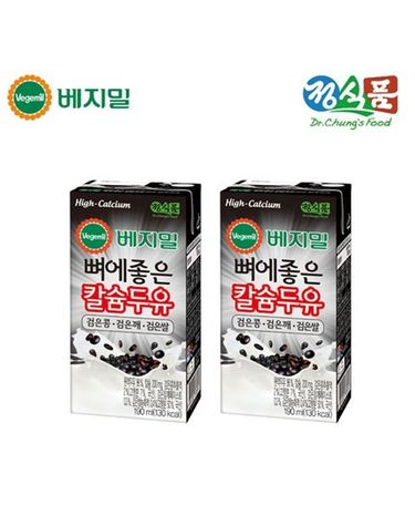 [보리보리]  뼈에좋은 칼슘 두유 검은콩깨쌀 190mlx48팩