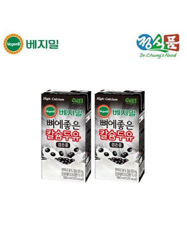 [보리보리]  뼈에좋은 칼슘 두유 검은콩 190mlx32팩