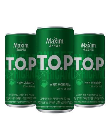 [보리보리]  TOP 티오피 스위트 아메리카노 200ml 30캔