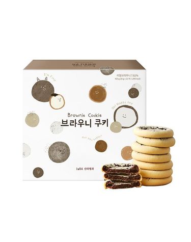 [보리보리] 브라우니쿠키세트 21개입 선물용쇼핑백