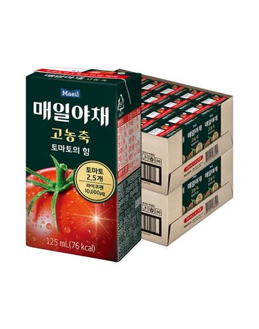[보리보리] 매일야채 고농축 토마토의 힘 125ml 48팩
