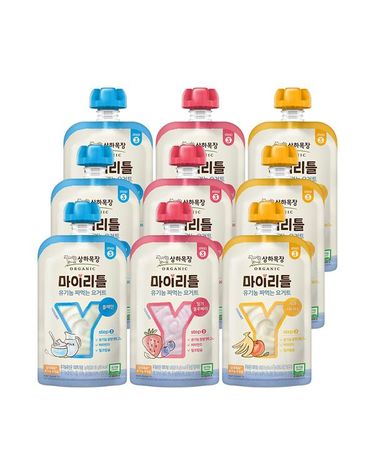 [보리보리] 상하목장 마이리틀 3종플레인,사과바나나,딸기블루베리 9팩