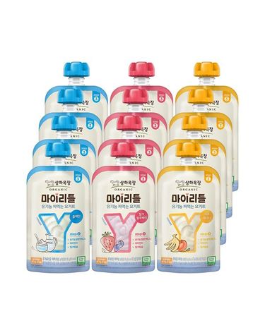 [보리보리] 상하목장 마이리틀 3종플레인,사과바나나,딸기블루베리 12팩
