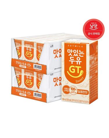 [보리보리] 맛있는두유GT 달콤 190ml 48팩