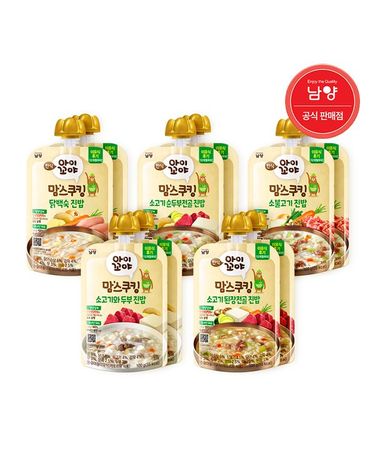 [보리보리] 맘스쿠킹 12개월 닭백숙/소불고기/소고기와두부/순두부찌개/소고기된장전골 4개입씩