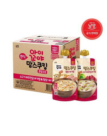 [보리보리] 맘스쿠킹 15개월 140g 찜닭 5입 + 배추전골 5입 총 10입