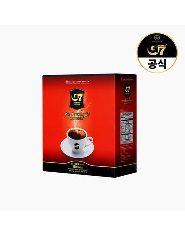 [보리보리]  블랙커피 퓨어블랙 라이트 0.9g x160개입 / 원두커피 / 아메리카노 / 베트남커피