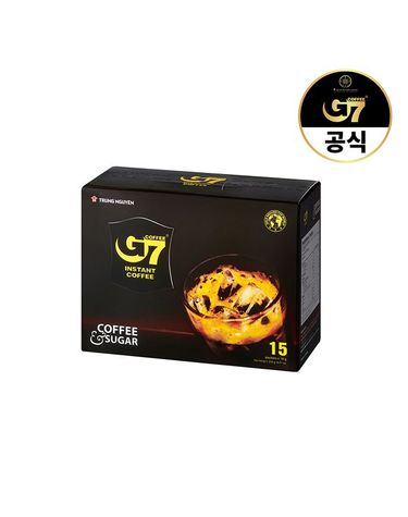 [보리보리]  2in1 커피앤슈거 15T / 인스턴트 스위트 아메리카노 베트남 원두 설탕 커피 믹스